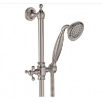 Premium Brushed Nickel Sliding Rail Shower Set